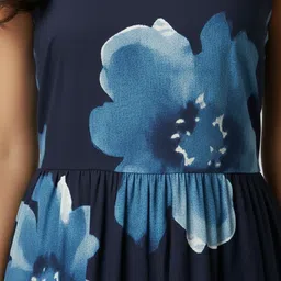 Nayo Floral Print Fit & Flare Midi Dress image 4