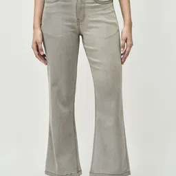 R.Code by The Roadster Life Co. Women Flared Mid-Rise Low Distress Stretchable Jeans-picture-25