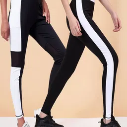 kronmeninen KRONMENINENPack of 2Skinny-Fit 4Way Stretchable Ankle-Length Gym Tights-picture-9