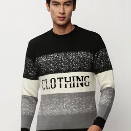 SHOWOFFFF Men Colourblocked Pullover image 2