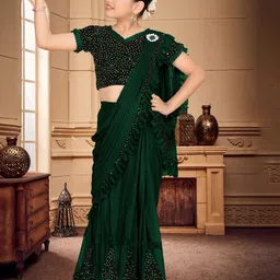 HARPITA Sequinned Ready to Wear Saree image 1