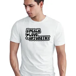 Seekbuylove Peach Love Optometry Printed Round Neck Bio Finish Pure Cotton T-shirt-picture-26