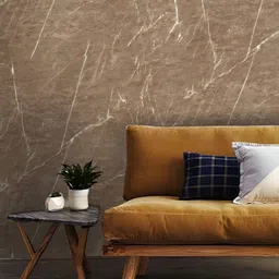 Asian royal White & Brown Printed Waterproof Wallpaper-image-80