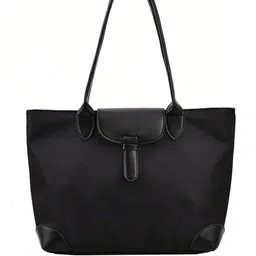 PURPLEHUNT Women Solid Shopper Leather Shoulder Bag image 3