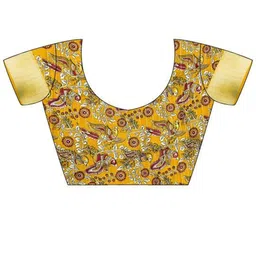 KALINI Checked Zari Saree With Unstitched Blosue Piece image 5