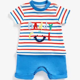 mothercare Boys Printed Cotton Rompers-picture-23