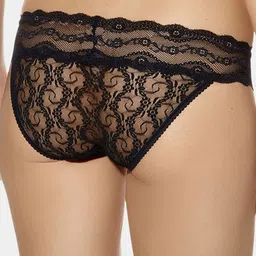 BE IN LOVE Pack Of 2 Self Design Laced Low-Rise Anti Bacterial Hipster Briefs image 2