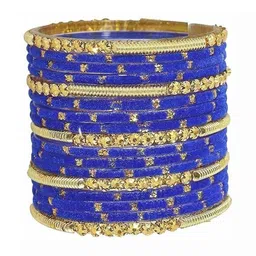 Instyle Forever Blue Glass Artificial Stones & Beads Bangle image 3
