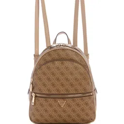 GUESS Women Latte Logo Geometric Manhattan Large Backpack-picture-14