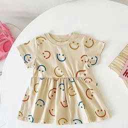 LULU & SKY Girls Cotton Printed Fit & Flare Midi Dress-picture-24