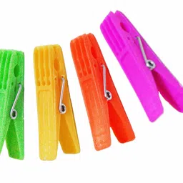 villwin 24 Pcs Plastic Heavy Quality Cloth Clips Peg for Ropes, Drying Cloth Clips Plastic Cloth Clips image 3