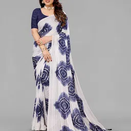 saretramall Bandhani Printed Saree With Blouse Piece-picture-33