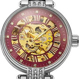 FORSINING Women Dial & Stainless Steel Straps Analogue Watch FSL8175M4S2 image 4