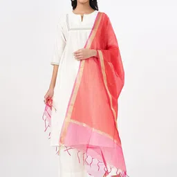 RANGMANCH BY PANTALOONS Dupatta with Zari-picture-34
