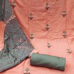 RUDRAA FAB Embroidered Unstitched Dress Material image 4