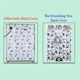 The Furnishing Tree Black Printed Washing Machine Cover image 5