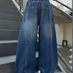 LULU & SKY Girls Wide Leg High-Rise Light Fade Jeans image 5