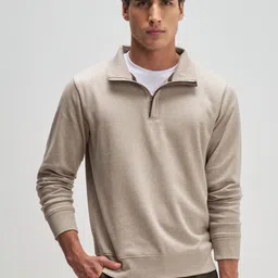 XYXX Men Half Zip-up Cotton Sweatshirt-picture-26