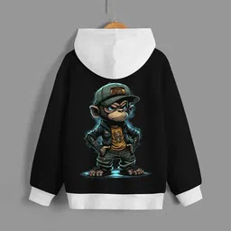 Dagcros Boys Printed Hooded Sweatshirt image 3