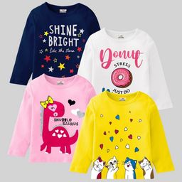 KUCHIPOO Girls 4 Printed T-shirt-picture-38