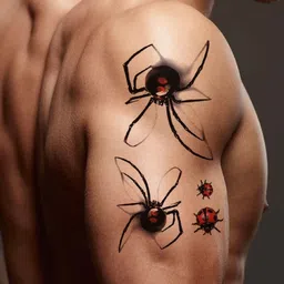 VOORKOMS Matte Finish Realistic Semi Temporary Waterproof Body Tattoo image 3
