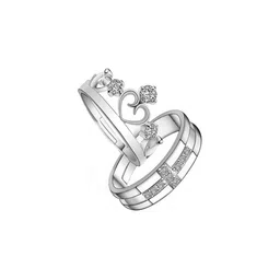 J.S ENTERPRISES Unisex Set Of 2 Stainless Steel Finger Rings-picture-18