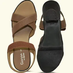 Ajanta Cross Straps Open-Toe Platform Heels-picture-35