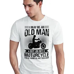 Seekbuylove Men Printed Bio Finish Round Neck Short Sleeves Cotton T-shirt-picture-21