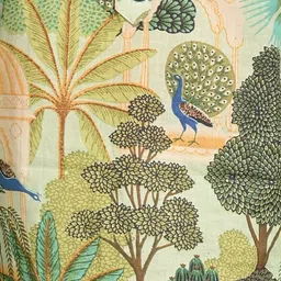 Anthrilo Boys Floral Printed Mandarin Collar Pure Cotton Straight Kurta image 3