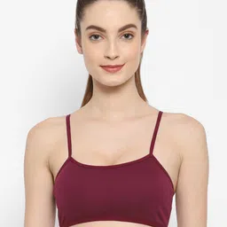 Floret Pack of 3 Pink & Magenta Solid Non Padded Non Wired Bralette Bra image 4