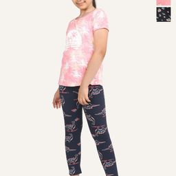 ariel Girls Pack Of 3 Printed Cotton Ankle Length Leggings-picture-20