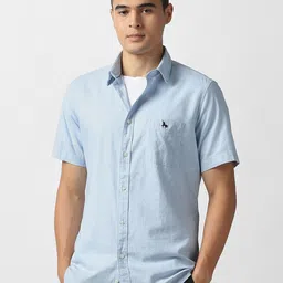 Van Heusen Sport Men Slim Fit Micro Ditsy Printed Spread Collar Casual Shirt-picture-33