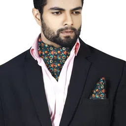 Blacksmith Men Printed Tie and Pocket Square Accessory Gift Set image 3