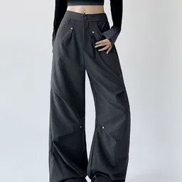 StyleCast x Revolte Women Mid-Rise Baggy Trousers-picture-23