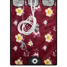 The Furnishing Tree Washing Machine Cover Floral Red Compatible for Whirlpool 7 Kg Fully-Automatic image 5