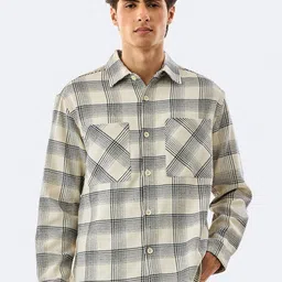 Snitch Men Tartan Checks Checked Casual Shirt-picture-13
