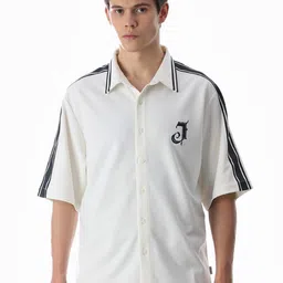 Jack & Jones Striped Spread Collar Oversized Casual Shirt image 4