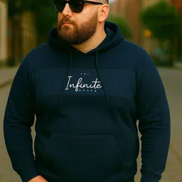 AUSTIVO Men Colourblocked Hooded Sweatshirt-image-8