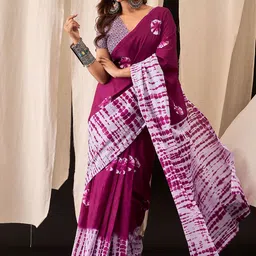 AMRUTKALA SAREES Geometric Printed Pure Cotton Saree-picture-43