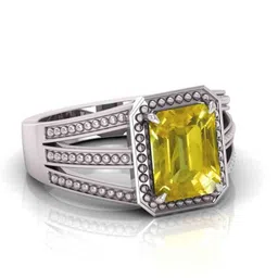 RRVGEM Unheated Untreated 6.25 KT Silver Plated Ring image 4