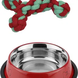 pawpourri Anti-Skid bowl, with pet toys washable bowl Stainless Steel Pet Bowl-picture-14