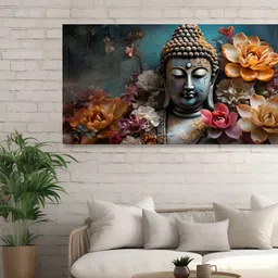nestroots Blue & Black 1 Piece Canvas Other Wall Paintings-picture-25