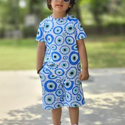 YK Kids Geometric Printed T-shirt With Shorts image 4