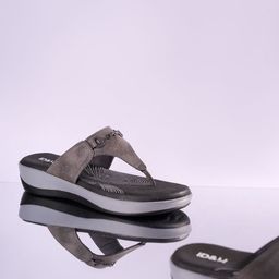 ID Women Textured Open Toe Flats-picture-45