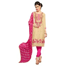 Maroosh Ethnic Motifs Embroidered Thread Work Unstitched Dress Material-image-23