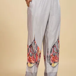 Komarri U Floral Printed Shirt Collar Tunic With Palazzos image 4