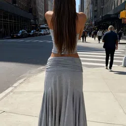 LULU & SKY One Shoulder Top With Skirt Co-Ords image 4