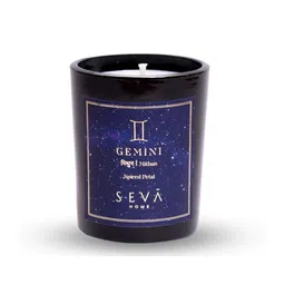 Seva Home Black & Blue Highly Scented Round Jar Candle image 2