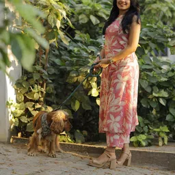 ai para couture Women Cotton Blend Kurta Palazzo Set image 3