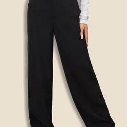 CORSICA Women Relaxed High-Rise Wrinkle Free Trousers-image-78